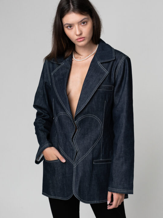 Sacou denim ‘Broken Heart’