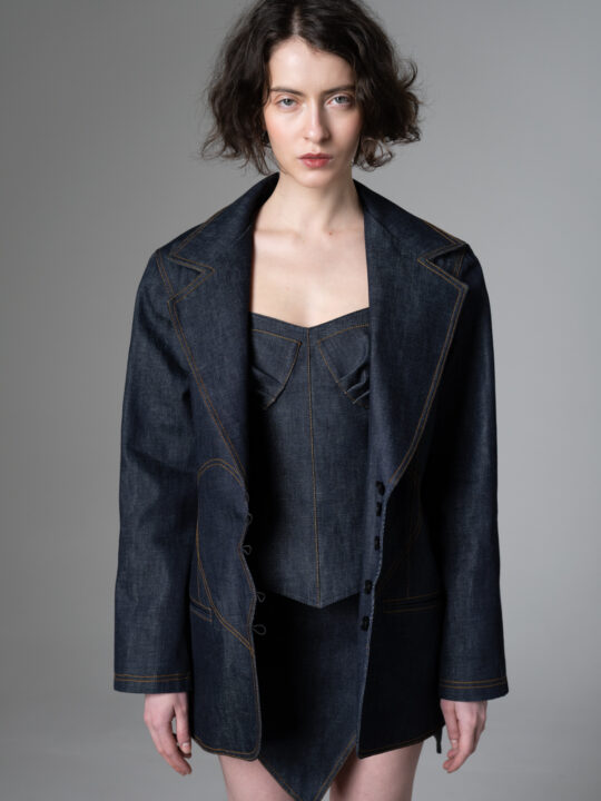 Sacou denim 'Broken heart'