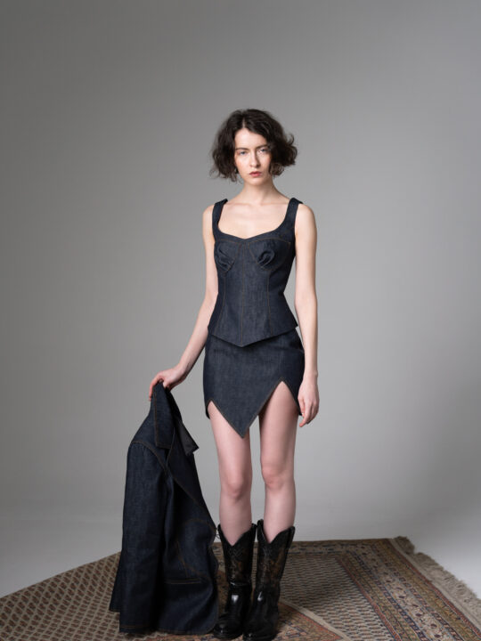 Fustă denim 'The signature'