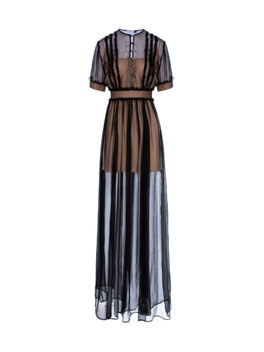 Museline silk gown